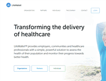 Tablet Screenshot of lifewallet.com